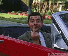 mr bean finger gif